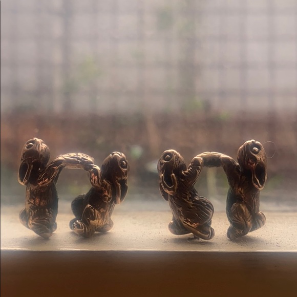 Brass Bunny Hangers - Picture 2 of 3